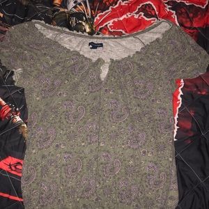 off the shoulder shirt